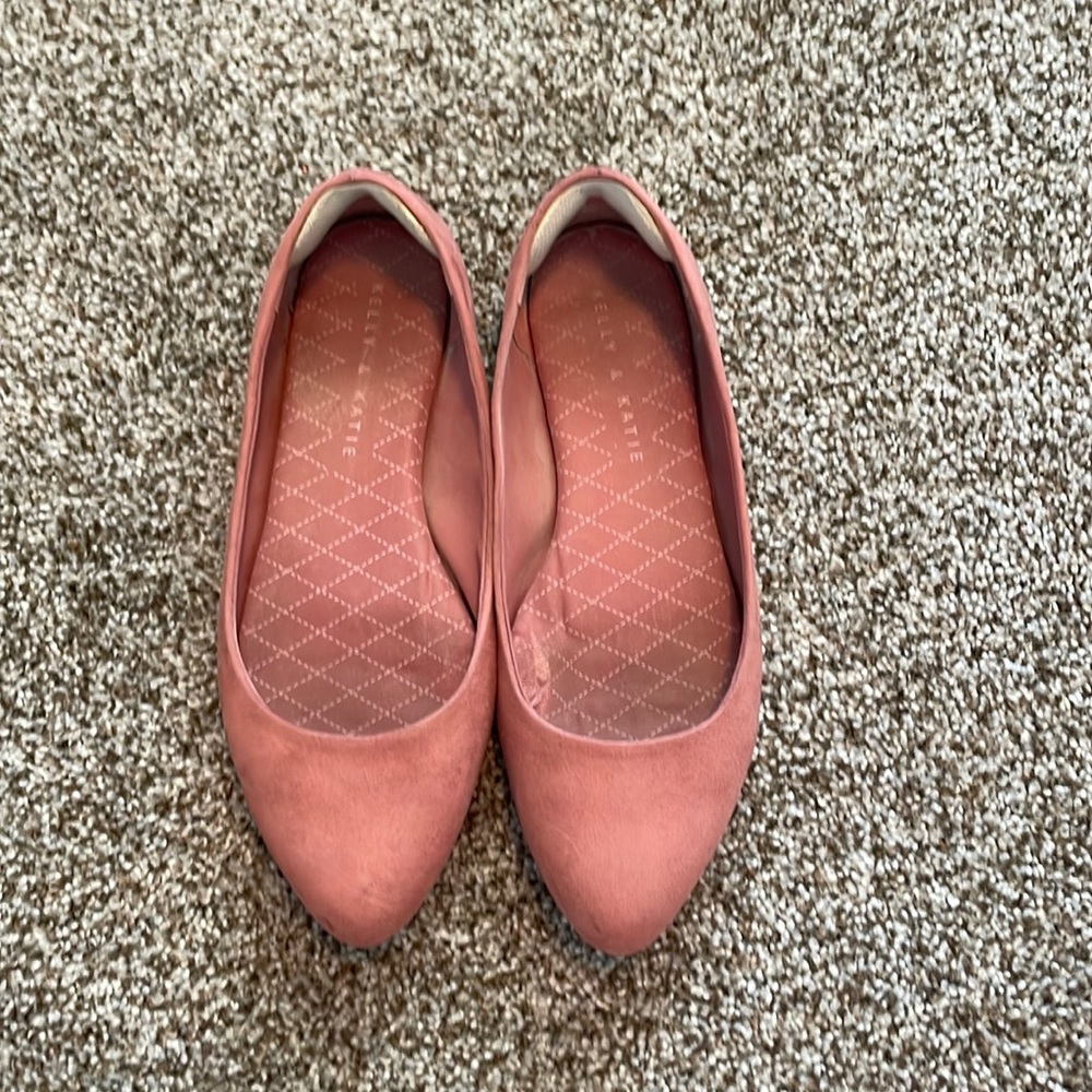 Mauve pink ballet flats